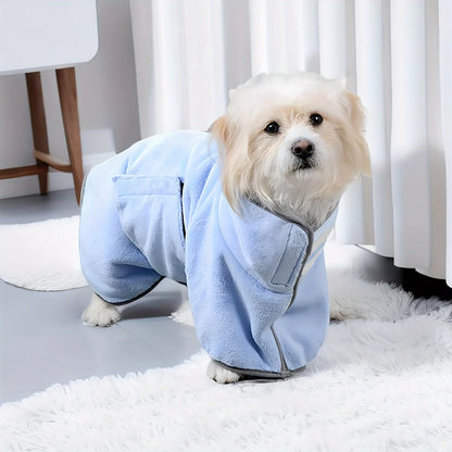 Absorbent Pet Bath Towel - Cooling Bathrobe for Dogs & Cats After Washing