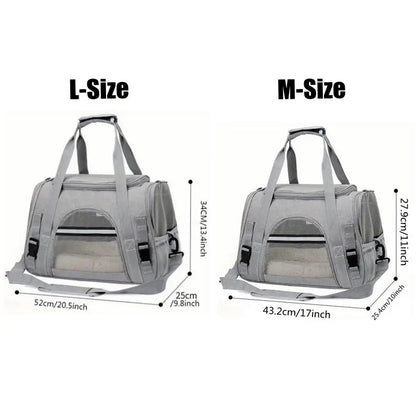 Soft-Sided Pet Carrier for Large & Medium Cats and Dogs
