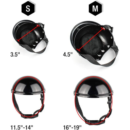 Motorcycle Helmet Hat for Dogs & Cats