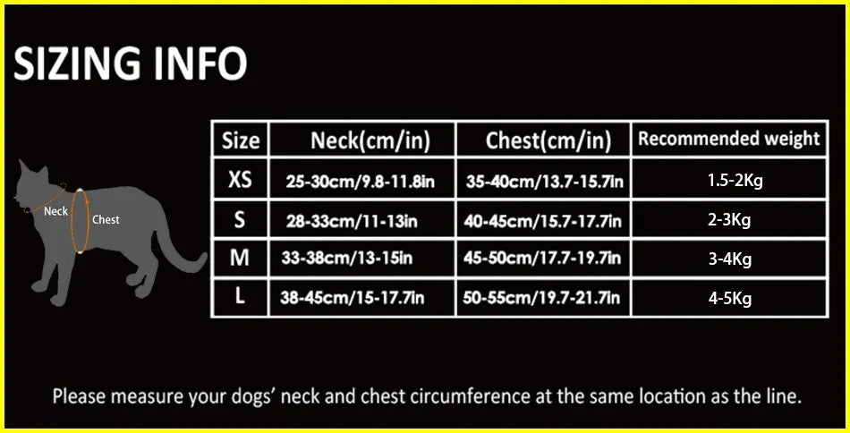 Reflective Mesh Harness Vest for Cats & Small Dogs