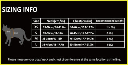 Reflective Mesh Harness Vest for Cats & Small Dogs