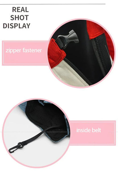 Breathable Mesh Pet Carrier Backpack for Small Dogs & Cats