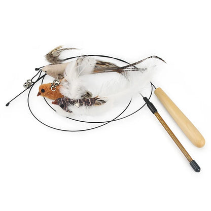 Feather Bird Cat Teaser Toy Set (2 Pack)
