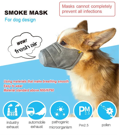 Dog Air Filter Face Mask – Pack of 3