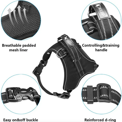Adjustable Reflective Dog Harness Vest