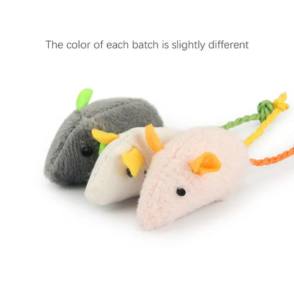 Catnip Plush Mouse Cat Toys – 6 Pack
