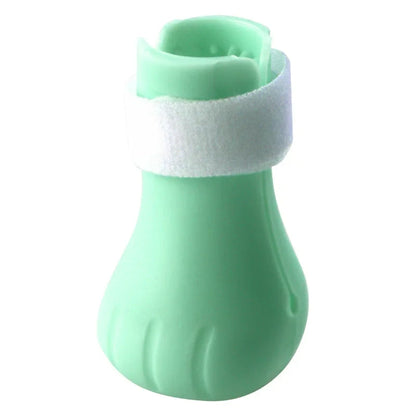 Anti-Scratch Silicone Paw Protector Boots for Cats – Set of 4