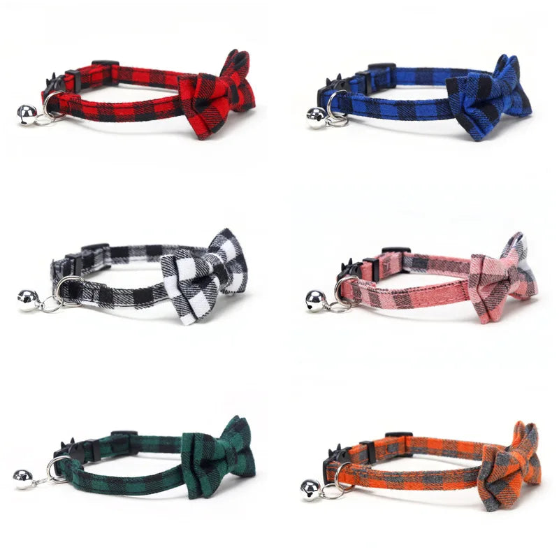 Breakaway Cat Collar with Bow Tie and Bell