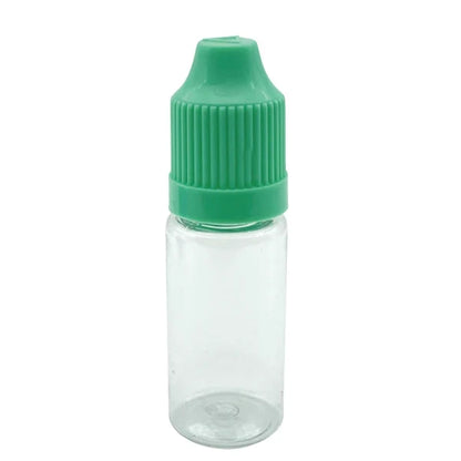 10ML Plastic Dropper Bottles - 100 Pack with Childproof Caps & Precision Tips
