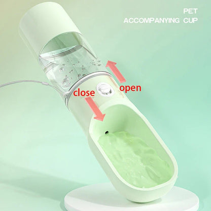 2-in-1 Pet Travel Water Bottle & Food Dispenser