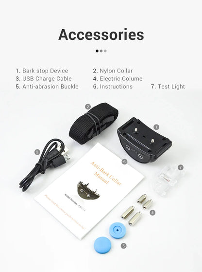 Intelligent Dog Training Collar - Rechargeable Bark Control System