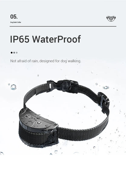 Intelligent Dog Training Collar - Rechargeable Bark Control System