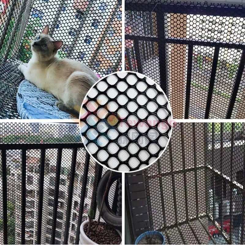 Cat Safety Net for Balconies & Stairs - DIY Protective Mesh Fence