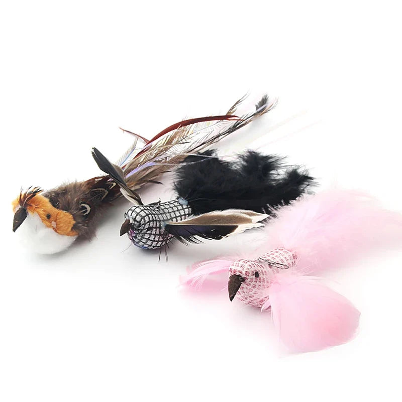 Feather Bird Cat Teaser Toy Set (2 Pack)