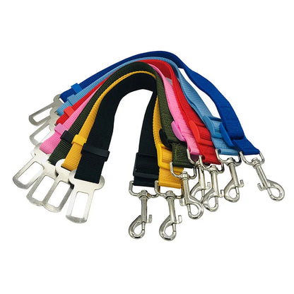 Adjustable Dog Leash & Car Seat Belt for Small, Medium & Large Dogs