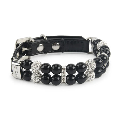 Pearl & Rhinestone Pet Collar for Cats & Dogs