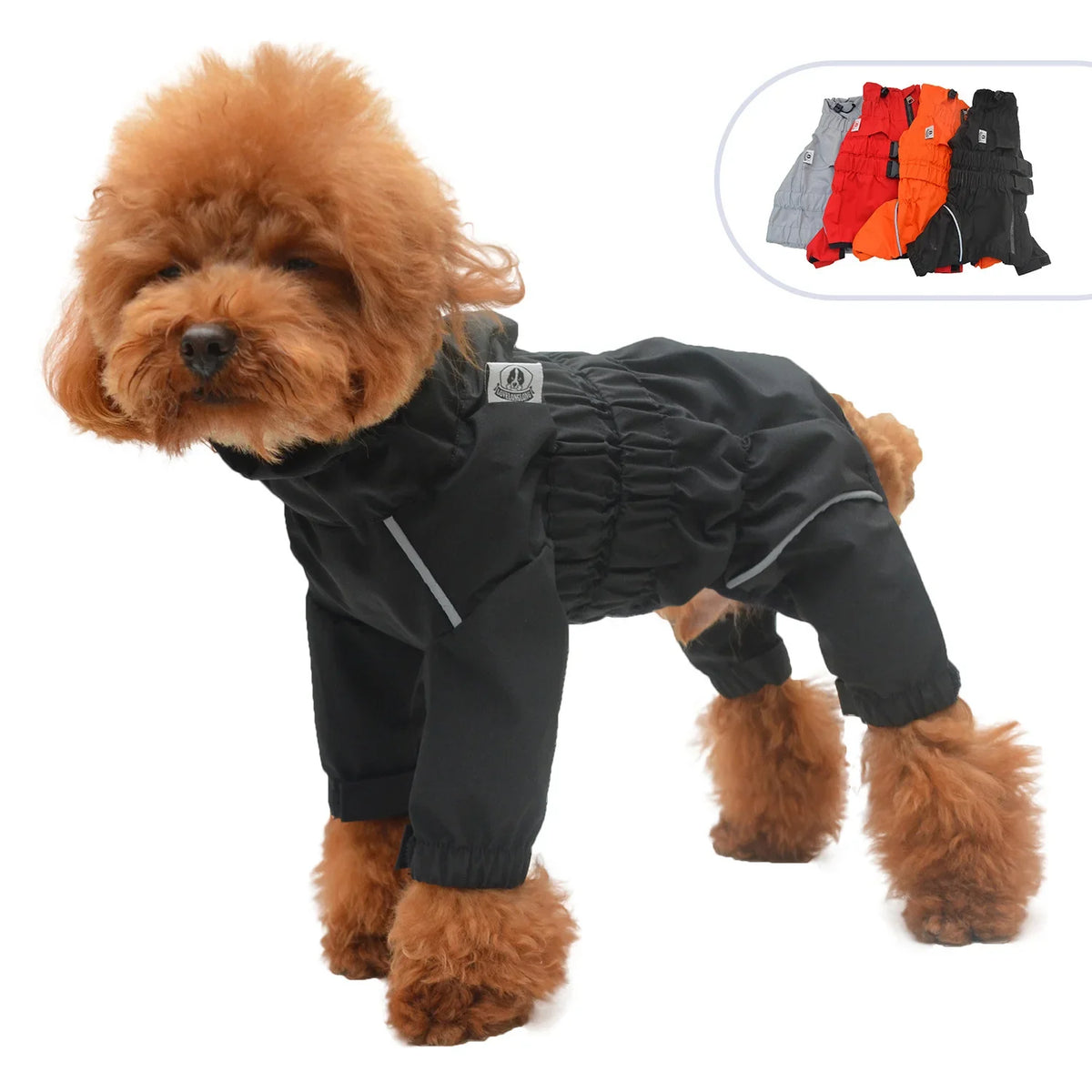 Waterproof Dog Raincoat - Lightweight Reflective Safety Vest for All Dog Sizes