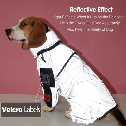 Waterproof Reflective Dog Jumpsuit Jacket with UV Sun Protection