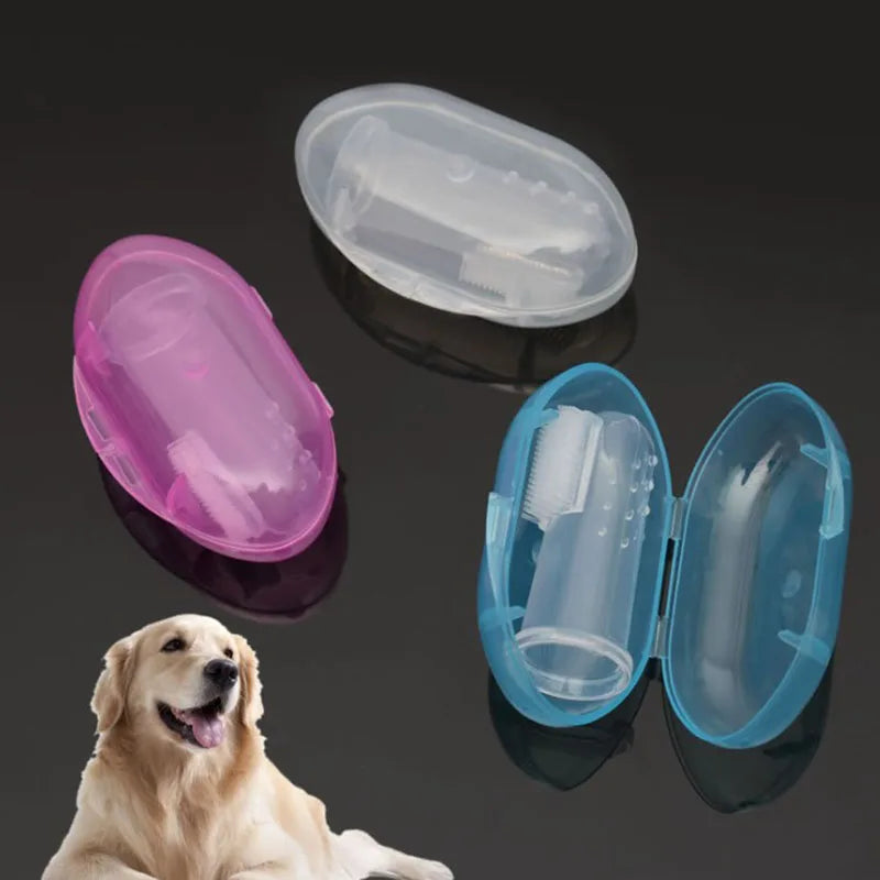 Soft Silicone Pet Finger Toothbrush