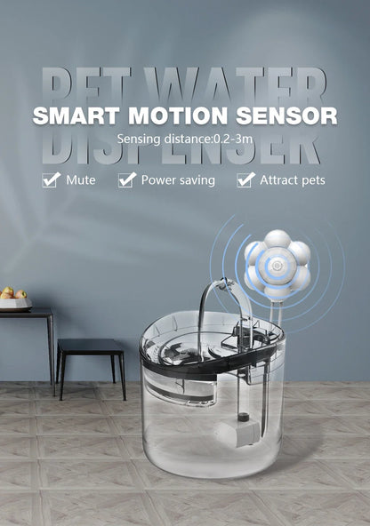Smart Motion Sensor for Automatic Cat Water Fountain - Infrared USB Detector