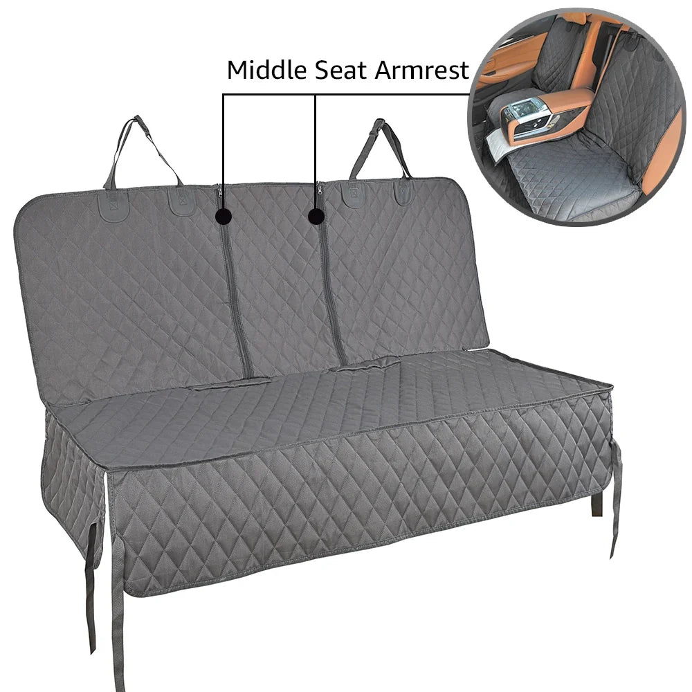 Waterproof Dog Car Seat Cover with Armrest Access — Travel Mattress & Protector