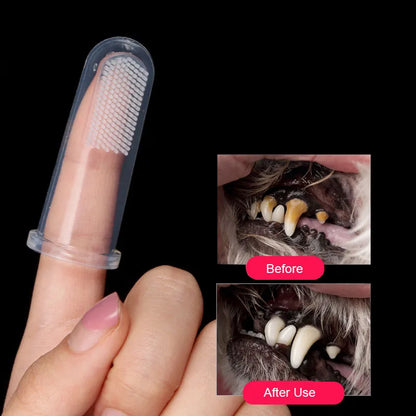 Soft Silicone Pet Finger Toothbrush