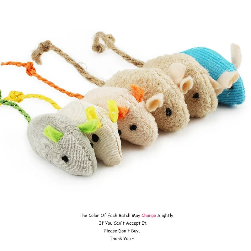 Catnip Plush Mouse Cat Toys – 6 Pack