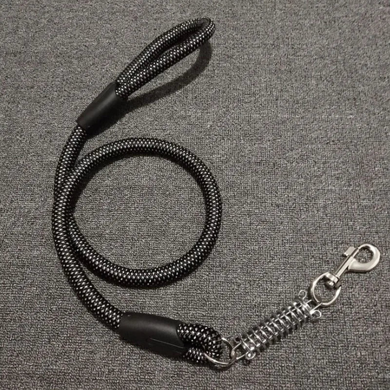 Reflective Anti-Pull Dog Lead with Spring (60cm)