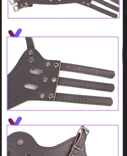 Adjustable Breathable Leather Dog Muzzle
