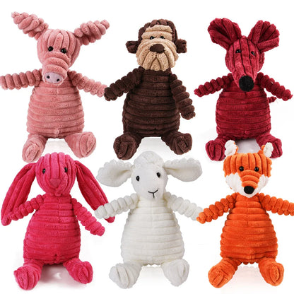 Corduroy Plush Squeaky Toy for Dogs