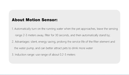 Smart Motion Sensor for Automatic Cat Water Fountain - Infrared USB Detector