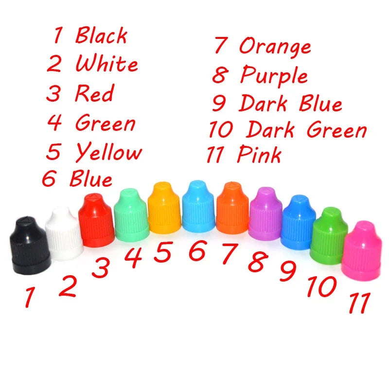 10ML Plastic Dropper Bottles - 100 Pack with Childproof Caps & Precision Tips