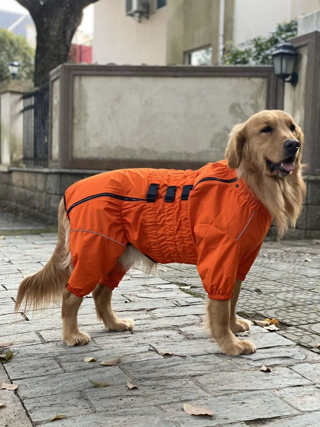 Waterproof Dog Raincoat - Lightweight Reflective Safety Vest for All Dog Sizes