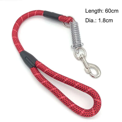 Reflective Anti-Pull Dog Lead with Spring (60cm)