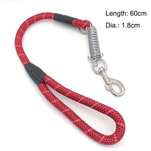 Reflective Anti-Pull Dog Lead with Spring (60cm)