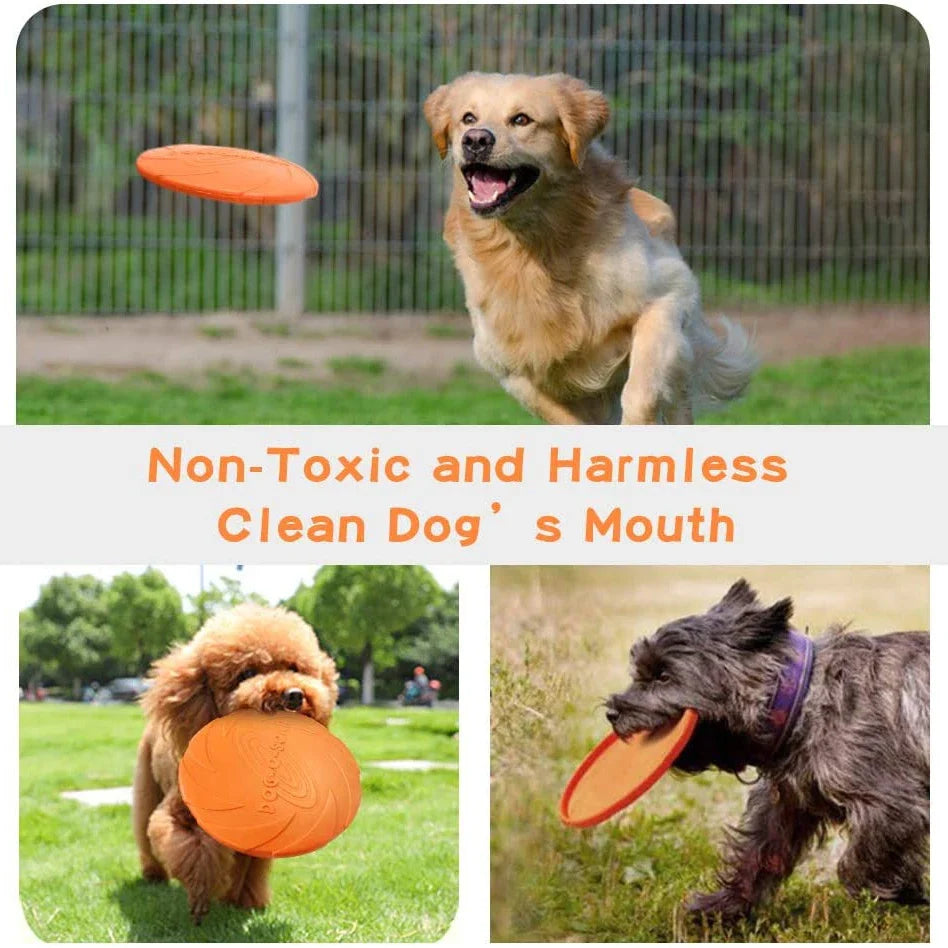 Interactive Flying Disc Ring Toy for Dogs