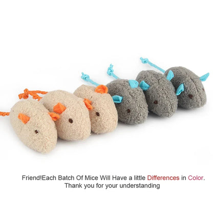Catnip Plush Mouse Cat Toys – 6 Pack