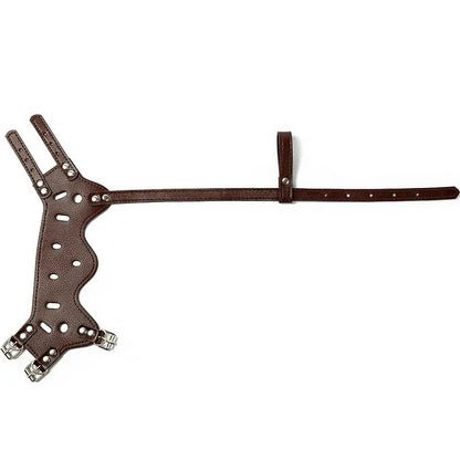 Adjustable Breathable Leather Dog Muzzle