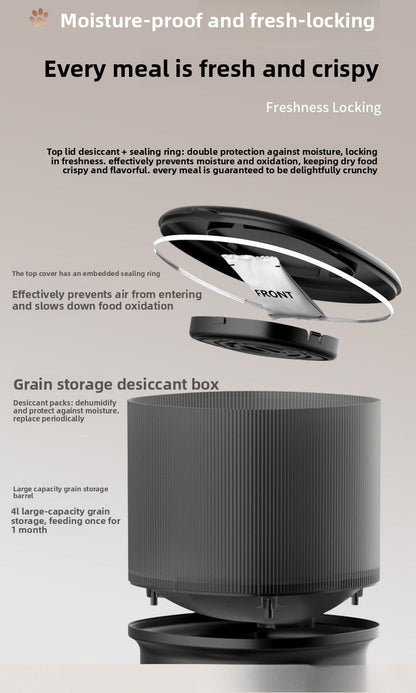 Smart Automatic Pet Feeder with HD Camera & Voice Control — Wi-Fi Remote Timed Food Dispenser