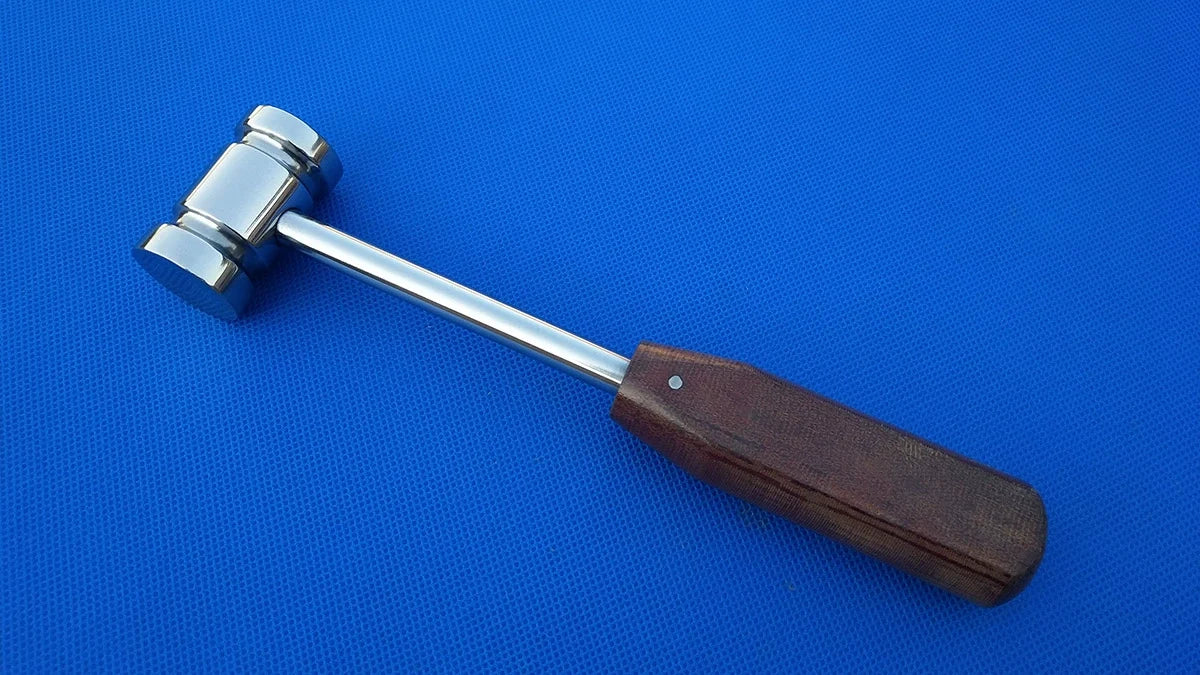 Double-Headed Veterinary Bone Hammer - Stainless Steel Professional Tool