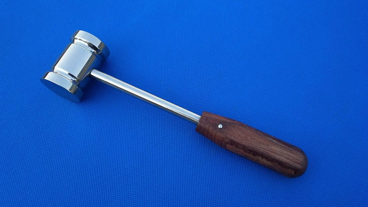 Double-Headed Veterinary Bone Hammer - Stainless Steel Professional Tool