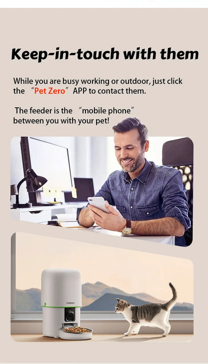 Smart Camera Pet Feeder with 1080P HD & 5G WiFi