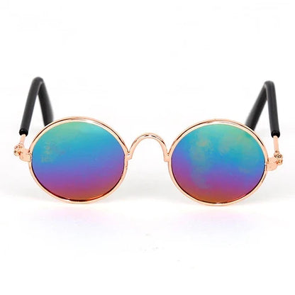 Vintage Round Pet Sunglasses for Cats & Small Dogs