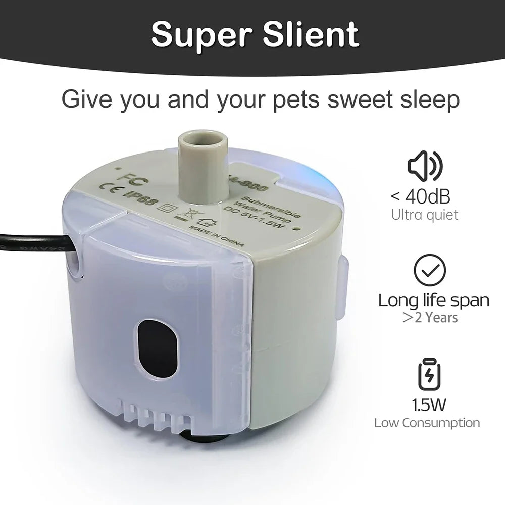 Replacement Pump for Pet Water Fountains – Compatible with Cat & Dog Water Dispensers