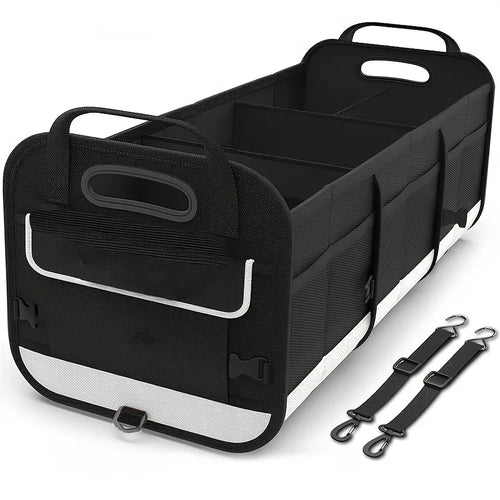 Large Car Boot Organiser with 5 Compartments — 95L Pet Travel Storage
