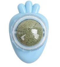 Catnip Wall Ball - Natural Edible Cat Mint Toy for Hairball Relief