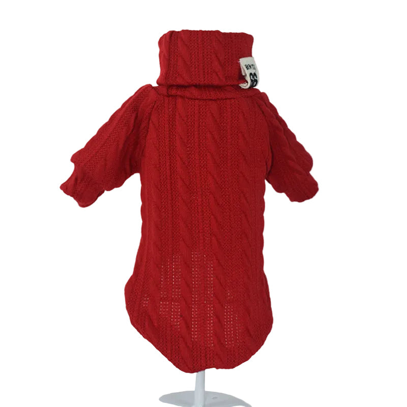 Knitted Turtleneck Dog Sweater