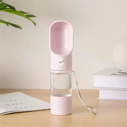 2-in-1 Pet Travel Water Bottle & Food Dispenser