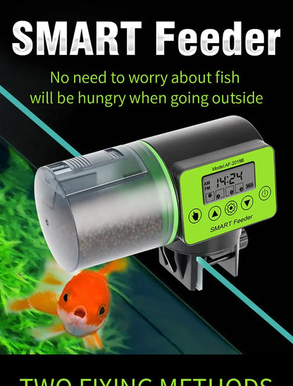 Automatic Fish Feeder - Digital Timer for Aquarium & Turtle Tank
