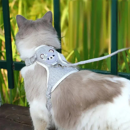 Adjustable Harness & Collar for Kittens and Small Pets
